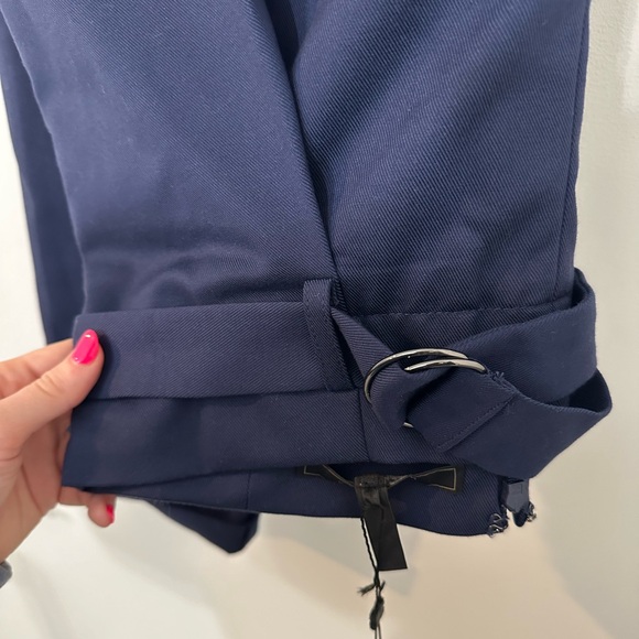 Navy Blue BCBG Paper Boy Style Work Pant - Picture 3 of 6